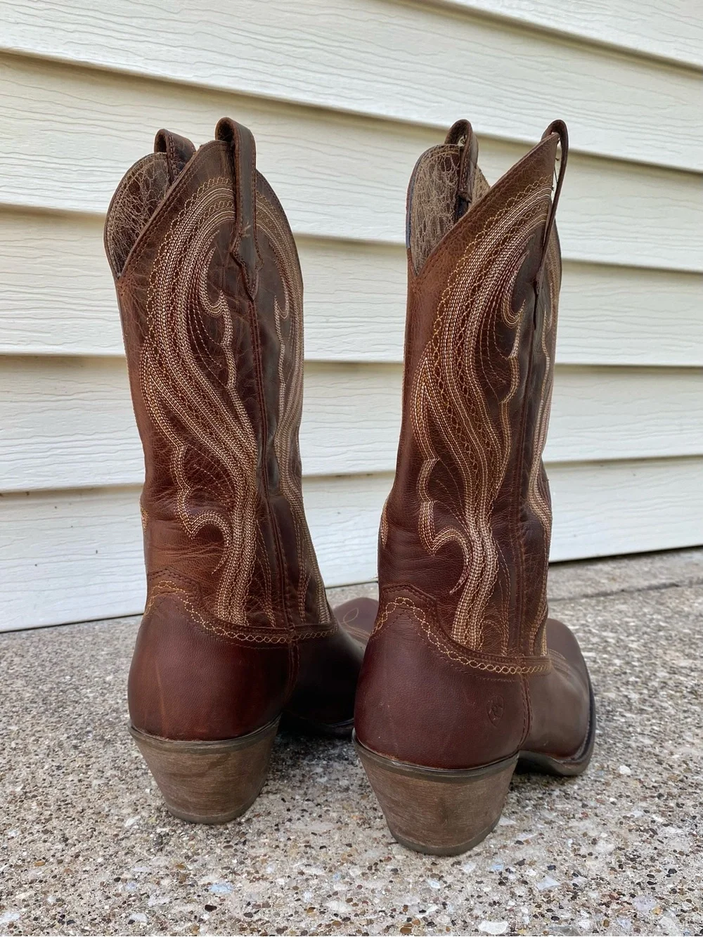 Ariat Lively Western Cowboy Boots Sassy Brown Leather Women’s 11B Style 10016357 - Picture 6 of 11